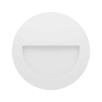 Beneito & Faure - Luce da incasso segnapasso LED Mis R Wall 3W - Segnapasso da parete rotondo IP65 Switch 2700K/3200K/4000K - Bianco