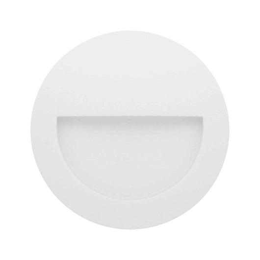 Beneito & Faure - Luce da incasso segnapasso LED Mis R Wall 3W - Segnapasso da parete rotondo IP65 Switch 2700K/3200K/4000K - Bianco