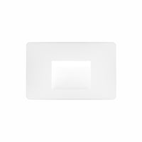 Beneito & Faure - Luce da incasso segnapasso LED Mis Sq Wall 3W - Segnapasso da parete squadrato IP65 Switch 2700K/3200K/4000K - Bianco