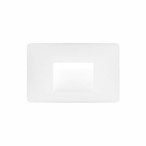 Beneito & Faure - Luce da incasso segnapasso LED Mis Sq Wall 3W - Segnapasso da parete squadrato IP65 Switch 2700K/3200K/4000K - Bianco