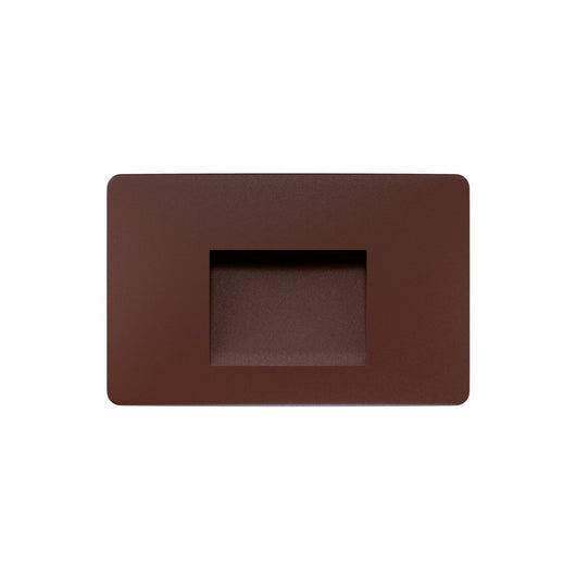 Beneito & Faure - Luce da incasso segnapasso LED Mis Sq Wall 3W - Segnapasso da parete squadrato IP65 Switch 2700K/3200K/4000K - Corten