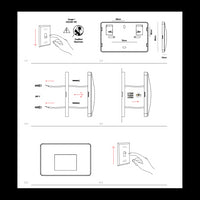 Beneito & Faure - Luce da incasso segnapasso LED Mis Sq Wall 3W - Segnapasso da parete squadrato IP65 Switch 2700K/3200K/4000K - Nero