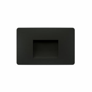 Beneito & Faure - Luce da incasso segnapasso LED Mis Sq Wall 3W - Segnapasso da parete squadrato IP65 Switch 2700K/3200K/4000K - Nero