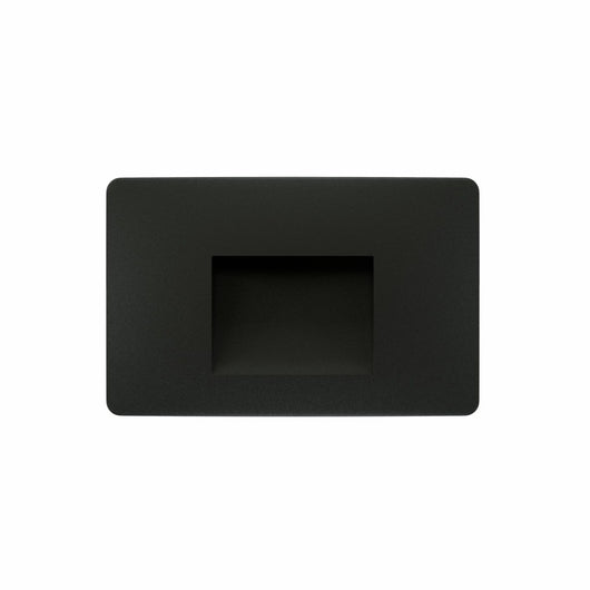 Beneito & Faure - Luce da incasso segnapasso LED Mis Sq Wall 3W - Segnapasso da parete squadrato IP65 Switch 2700K/3200K/4000K - Nero