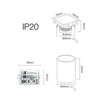 Port - Luce da incasso segnapasso LED Beneito & Faure - 4W, Luce calda 3000K, 120° - Applique da incasso Quadrata Bianca