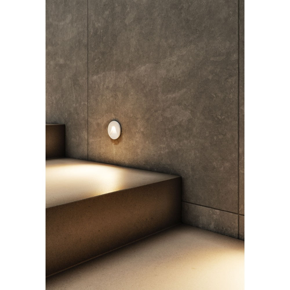 Beneito & Faure - Luce da incasso segnapasso LED Pun 3W - CCT Switch 2700K/3200K/4000K - Bianco e Nero