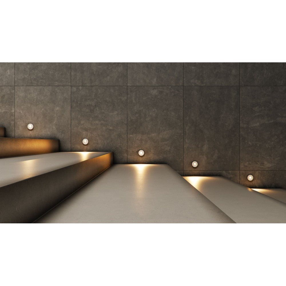 Beneito & Faure - Luce da incasso segnapasso LED Pun 3W - CCT Switch 2700K/3200K/4000K - Bianco e Nero