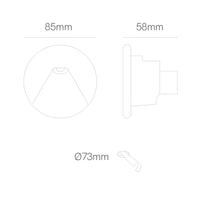 Beneito & Faure - Luce da incasso segnapasso LED Pun 3W - CCT Switch 2700K/3200K/4000K - Bianco e Nero