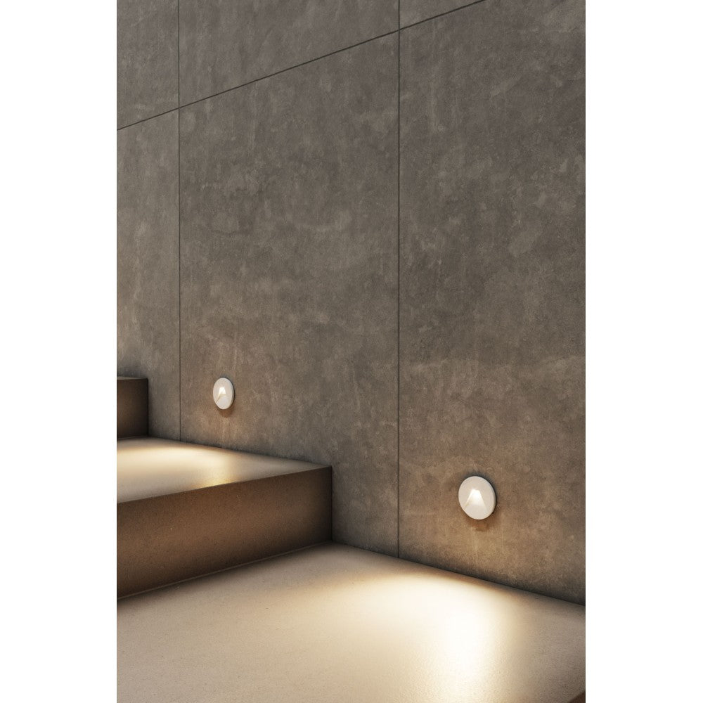 Beneito & Faure - Luce da incasso segnapasso LED Pun 3W - CCT Switch 2700K/3200K/4000K - Bianco e Nero