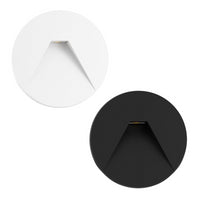 Beneito & Faure - Luce da incasso segnapasso LED Pun 3W - CCT Switch 2700K/3200K/4000K - Bianco e Nero