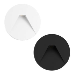 Beneito & Faure - Luce da incasso segnapasso LED Pun 3W - CCT Switch 2700K/3200K/4000K - Bianco e Nero