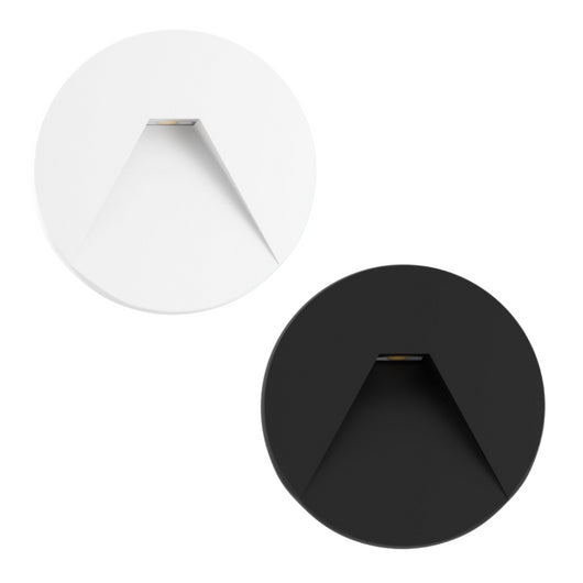 Beneito & Faure - Luce da incasso segnapasso LED Pun 3W - CCT Switch 2700K/3200K/4000K - Bianco e Nero