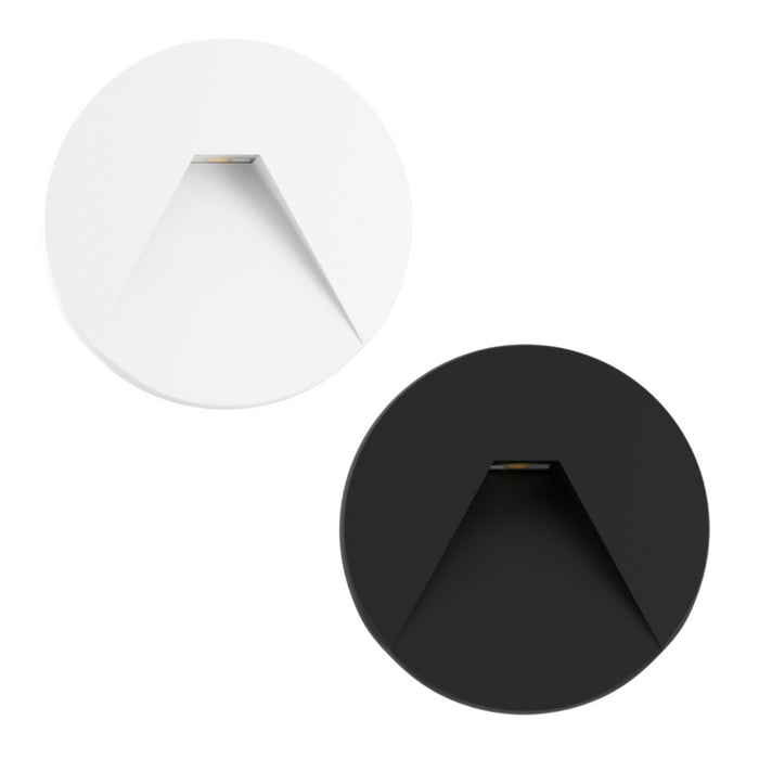 Beneito & Faure - Luce da incasso segnapasso LED Pun 3W - CCT Switch 2700K/3200K/4000K - Bianco e Nero