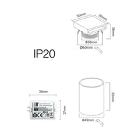 Steps - Luce da incasso segnapasso LED Beneito & Faure - 4W, Luce calda 3000K, 120° - Applique da incasso Quadrata Nera