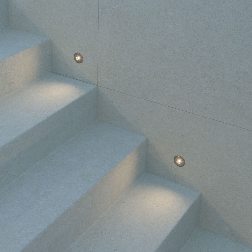 Beneito & Faure - Segnapasso led da esterno Nix 2W 3000K - Faretto da incasso a luce calda IP67 da parete o pavimento