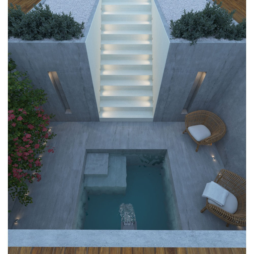 Beneito & Faure - Segnapasso led da esterno Nix 2W 3000K - Faretto da incasso a luce calda IP67 da parete o pavimento