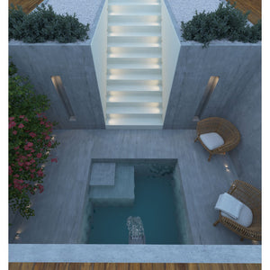 Beneito & Faure - Segnapasso led da esterno Nix 2W 3000K - Faretto da incasso a luce calda IP67 da parete o pavimento