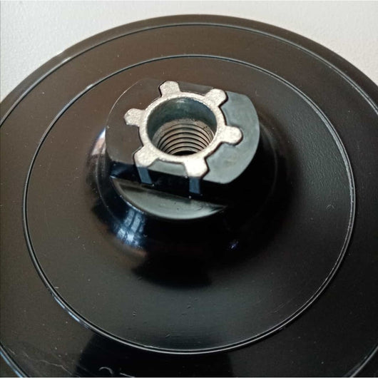 Benman platorello da 125mm flessibile in plastica con velcro per smerigliatrice angolare