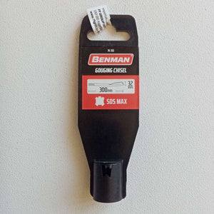 Benman scalpello punta a sgorbia da 32mm per tassellatore sds-max - lunghezza 300mm