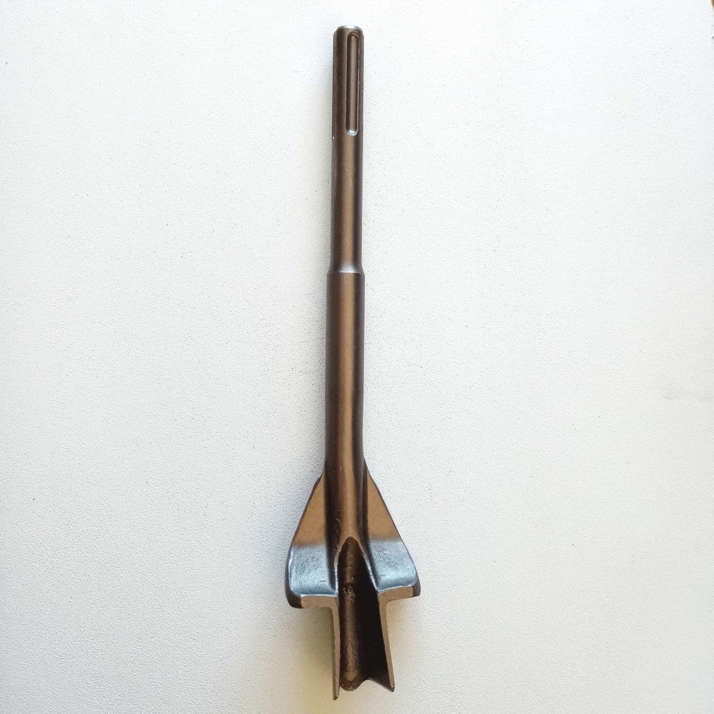 Benman scalpello punta a sgorbia da 35mm ed alette per tassellatore sds-max - lunghezza 380mm