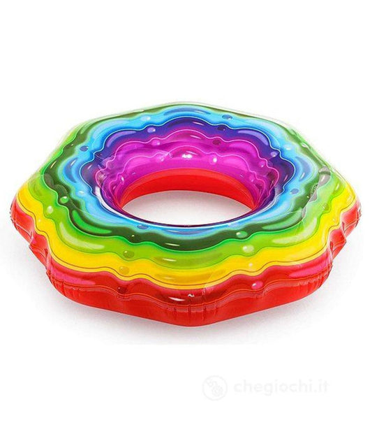 Trade Shop - Bestway Salvagente Ciambella Gonfiabile Rainbow Arcobaleno Piscina Nuoto Mare -