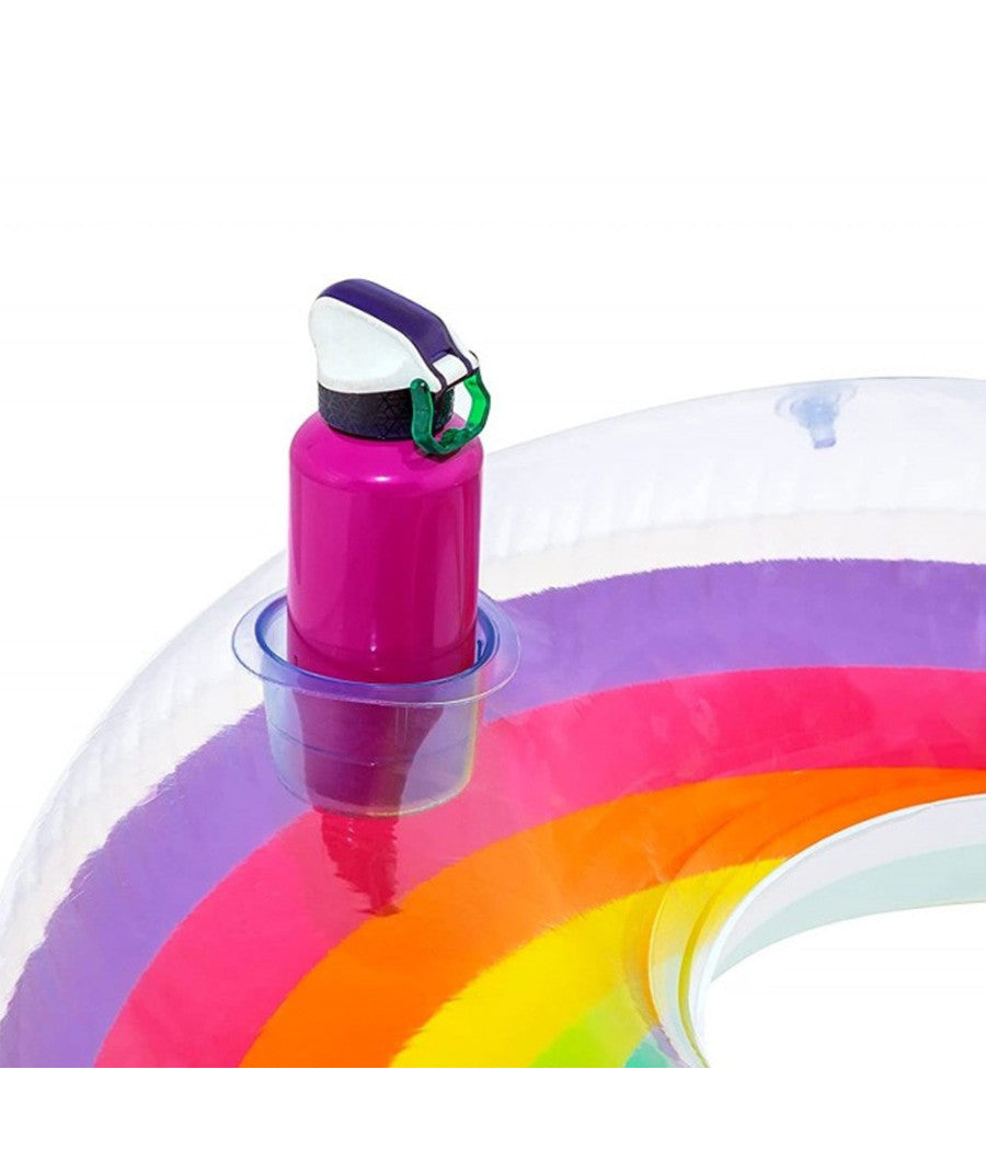 Bestway Salvagente Poltrona Fashion Rainbow Dream Ciambella Gonfiabile Schienale         