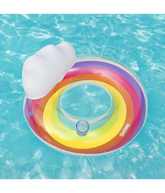 Bestway Salvagente Poltrona Fashion Rainbow Dream Ciambella Gonfiabile Schienale         