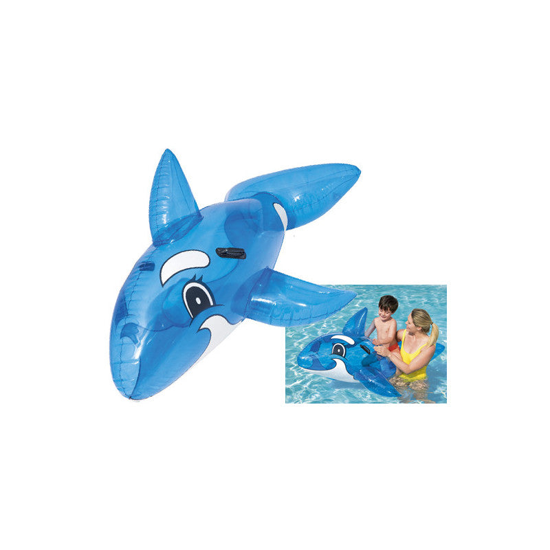 Bestway Whale Ride-On Gonfiabile – Balena gonfiabile 157×94 cm con maniglie – per bambini da 3 anni – Bestway