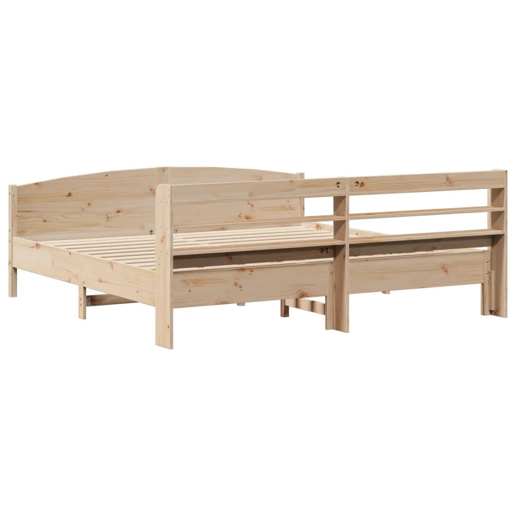 Letto senza Materasso 200x200 cm in Legno Massello di Pino 3306954