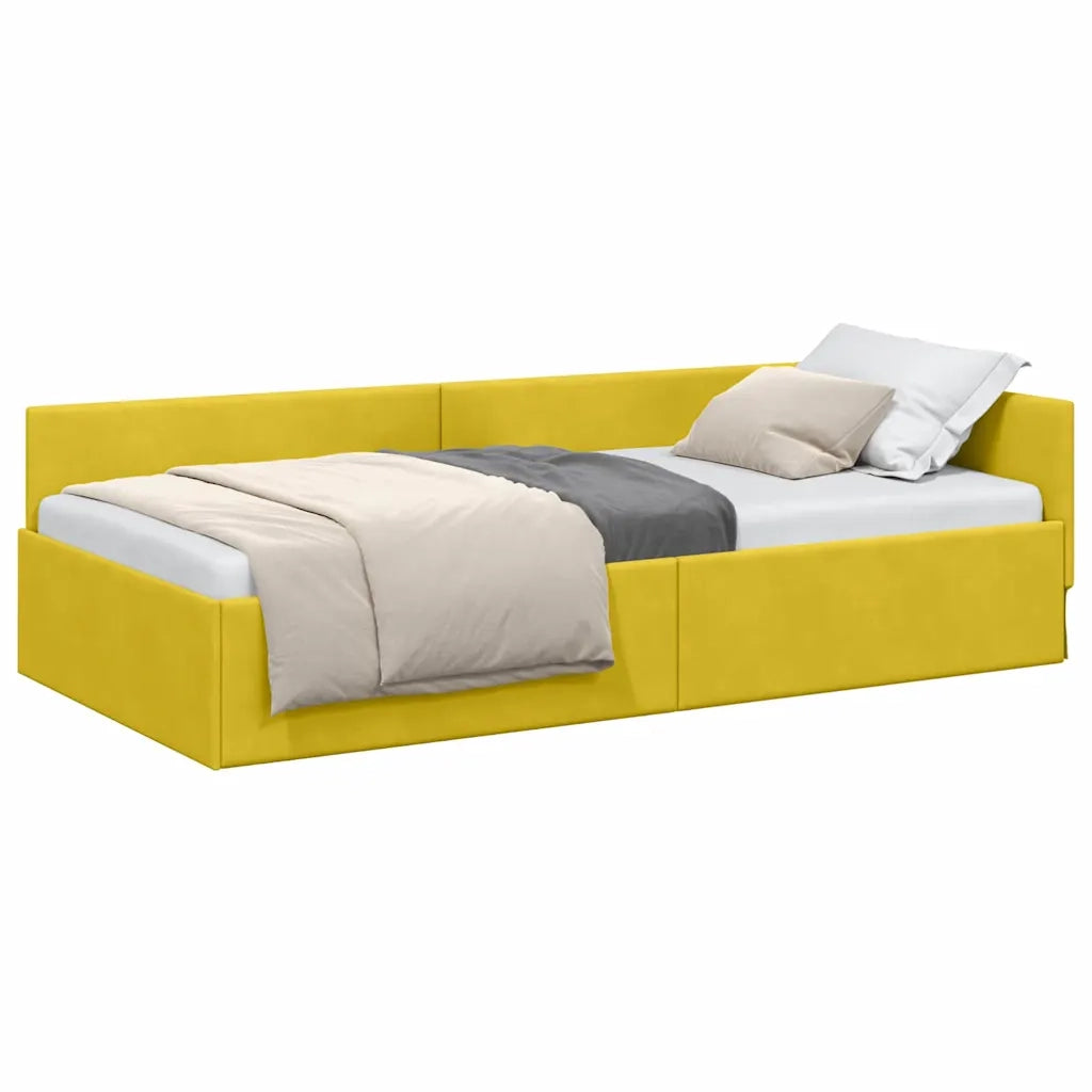 vidaXL Cornice del letto ad angolo Altro Giallo 80 x 200 cm