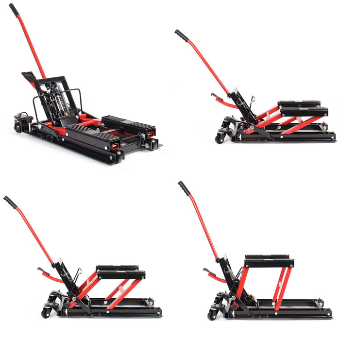 Sollevatore quad motocicli idraulico, 680kg Cric Carrello Martinetto