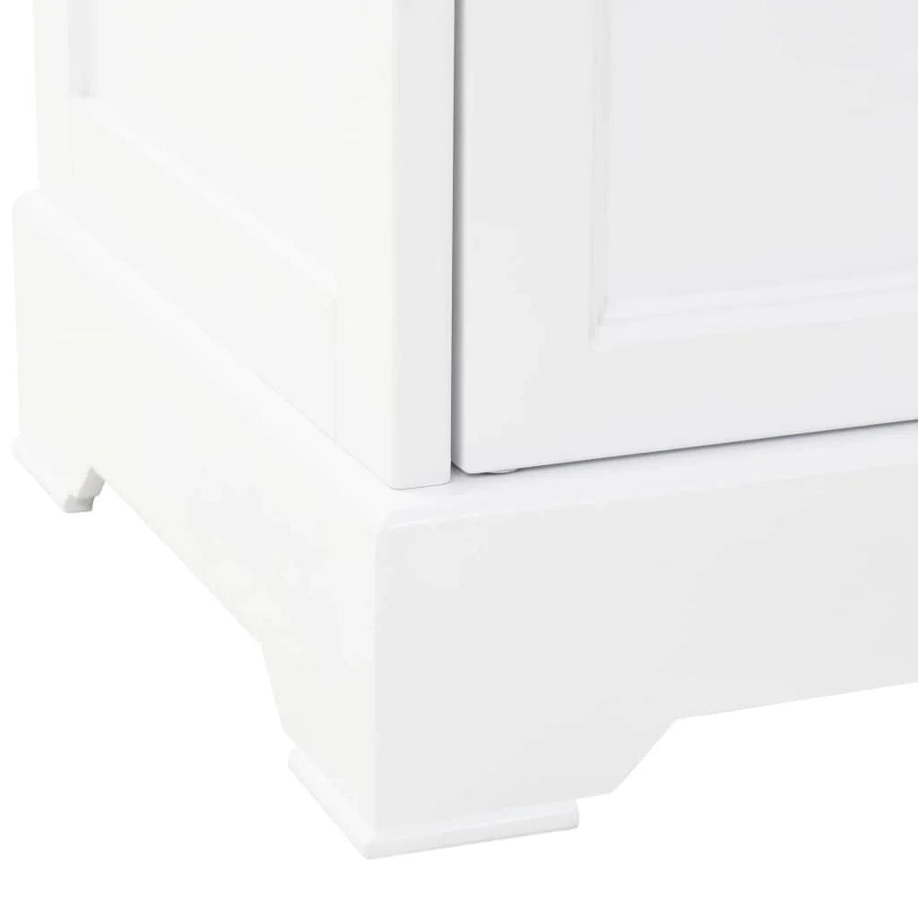 Buffet credenza mobiletto consolle mobile contenitore vetrina con 4 ante MDF e legno di pino 180 cm 4402167