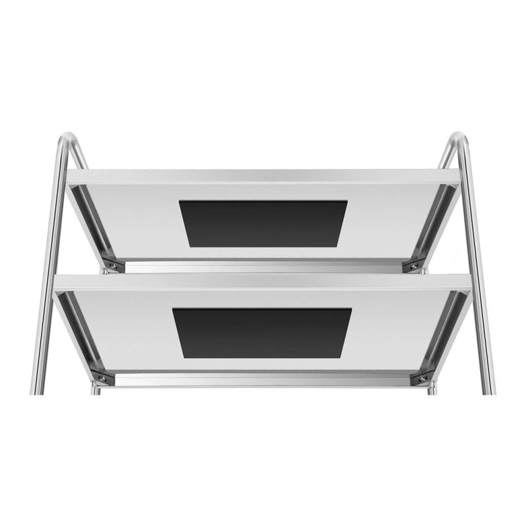 Carrello di servizio in acciaio inox - 3 ripiani - 150 kg 14_0000952