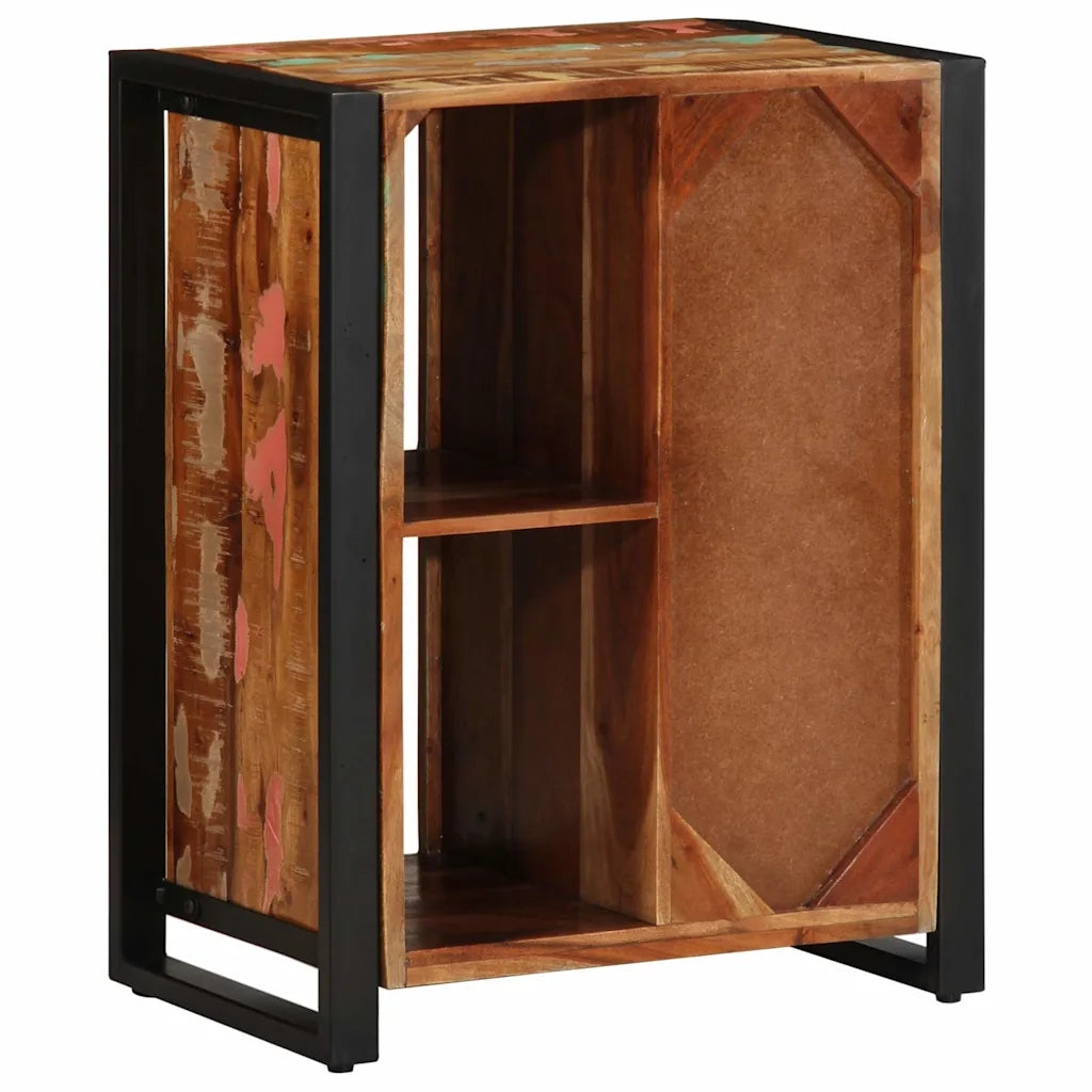 Credenza-Buffet-Armadio da cucina Multicolore 55x35x70 cm in Legno Massello Recupero 401259