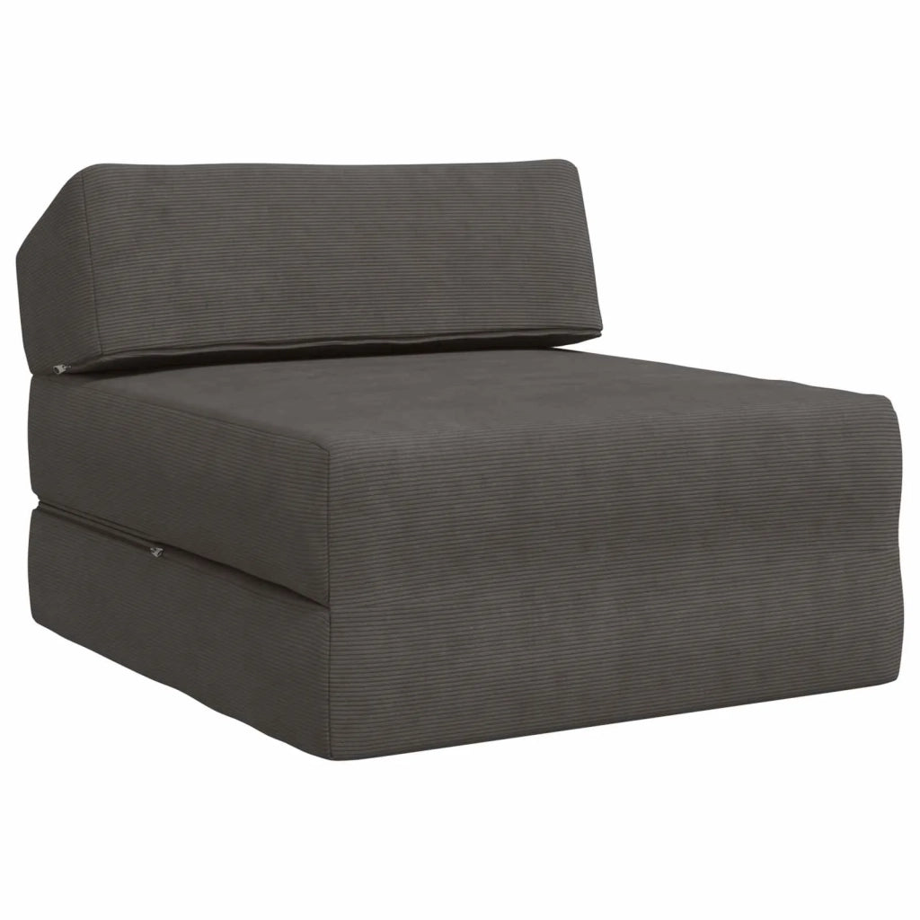 Divano Letto Pieghevole Grigio Scuro 60 x 70 x 41 cm Tessuto