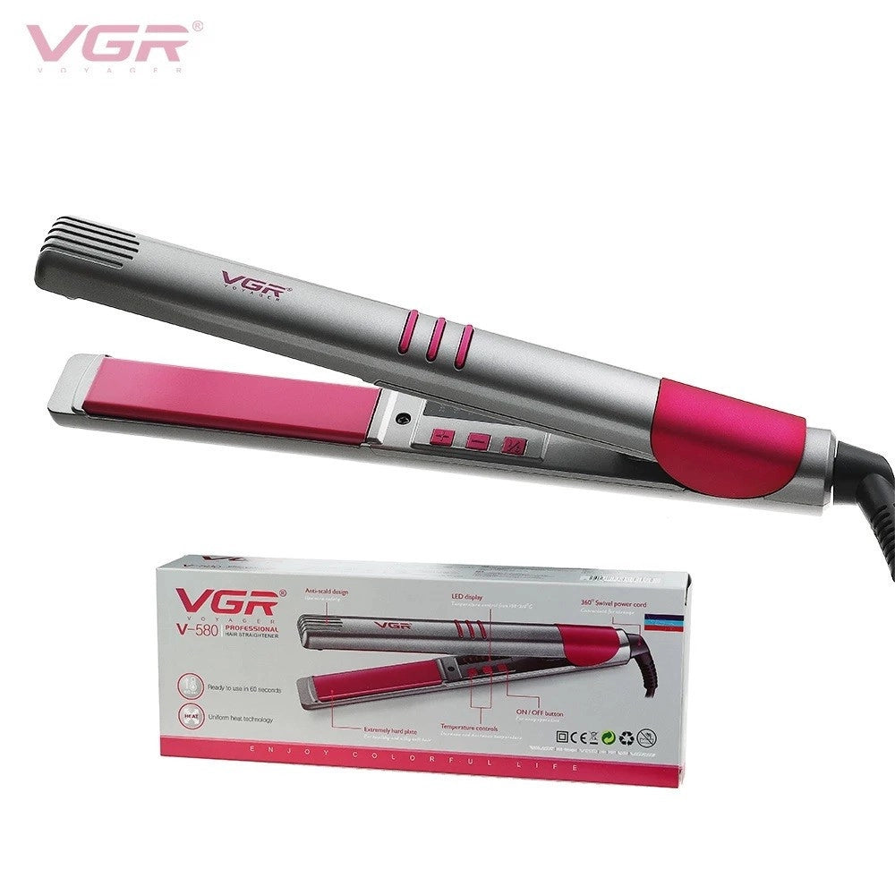 Trade Shop - Piastra Capelli Professionale Vgr V-580 Ceramica Lisci & Styling Parrucchiere -