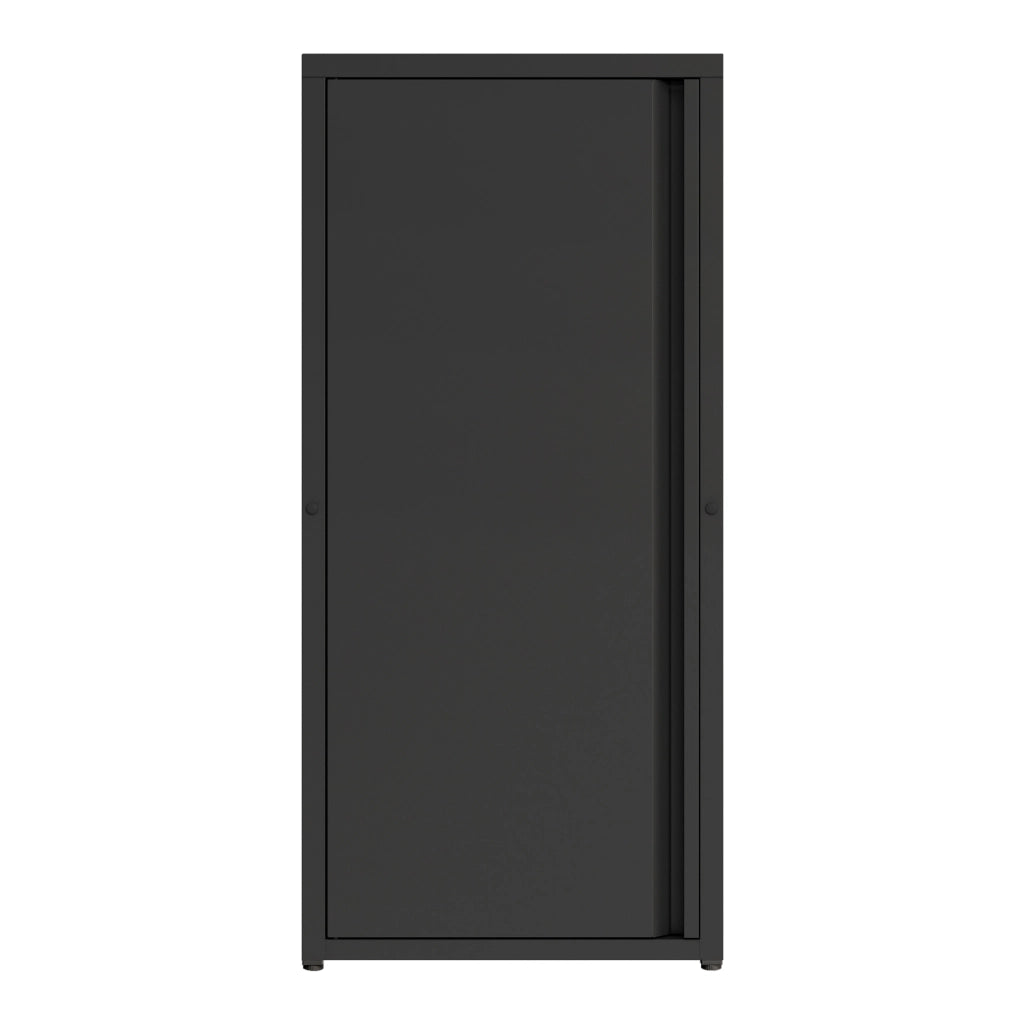 Armadio a Colonna Burlöv in Metallo Mobile per Archivio 88 x 40 x 35 cm Nero [en.casa]
