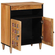 Credenza | Madia | Buffet da pranzo | Armadio da pranzo Naturale 60 x 33,5 x 75 cm Legno di mango massello