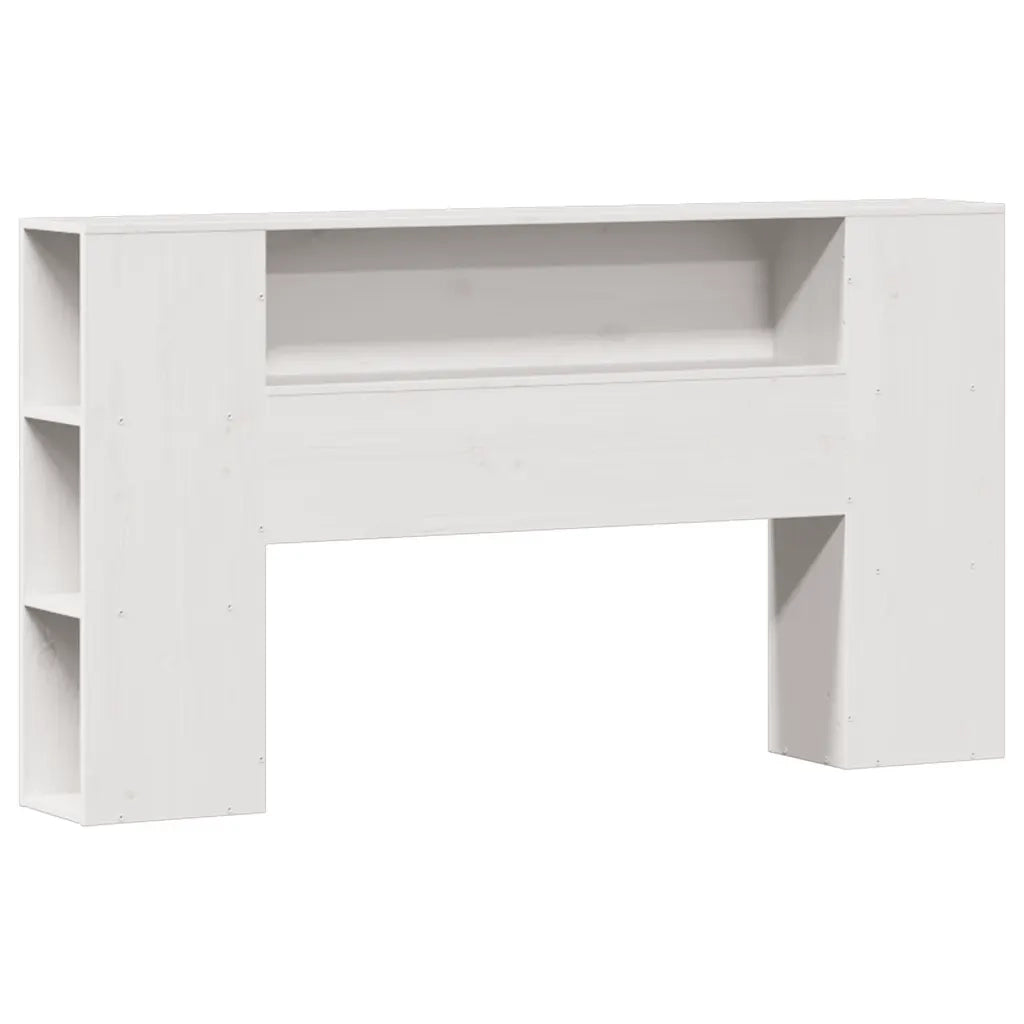 Letto Libreria senza Materasso Bianco 150x200 cm Legno di Pino 3322440