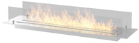 Camino a Bioetanolo da Incasso 120x32 cm Insert 1200 in Acciaio Inox