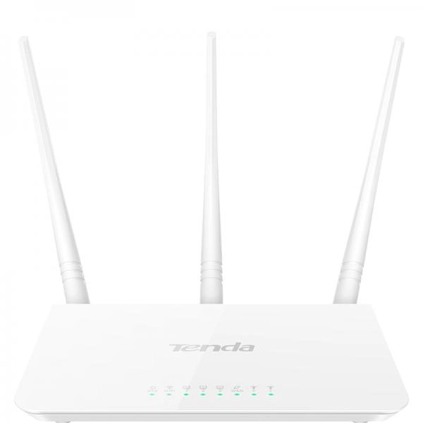 TENDA ROUTER BROADBAND N300 3 PORTE LAN 10/100 1 PORTA WAN 10/100 3 ANTENNE ESTERNE 5DBI WPS