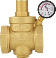 Regolatore di pressione idraulica BSP DN50 2 pollici in ottone regolabile con manometro, capacità di regolazione 16 MPa