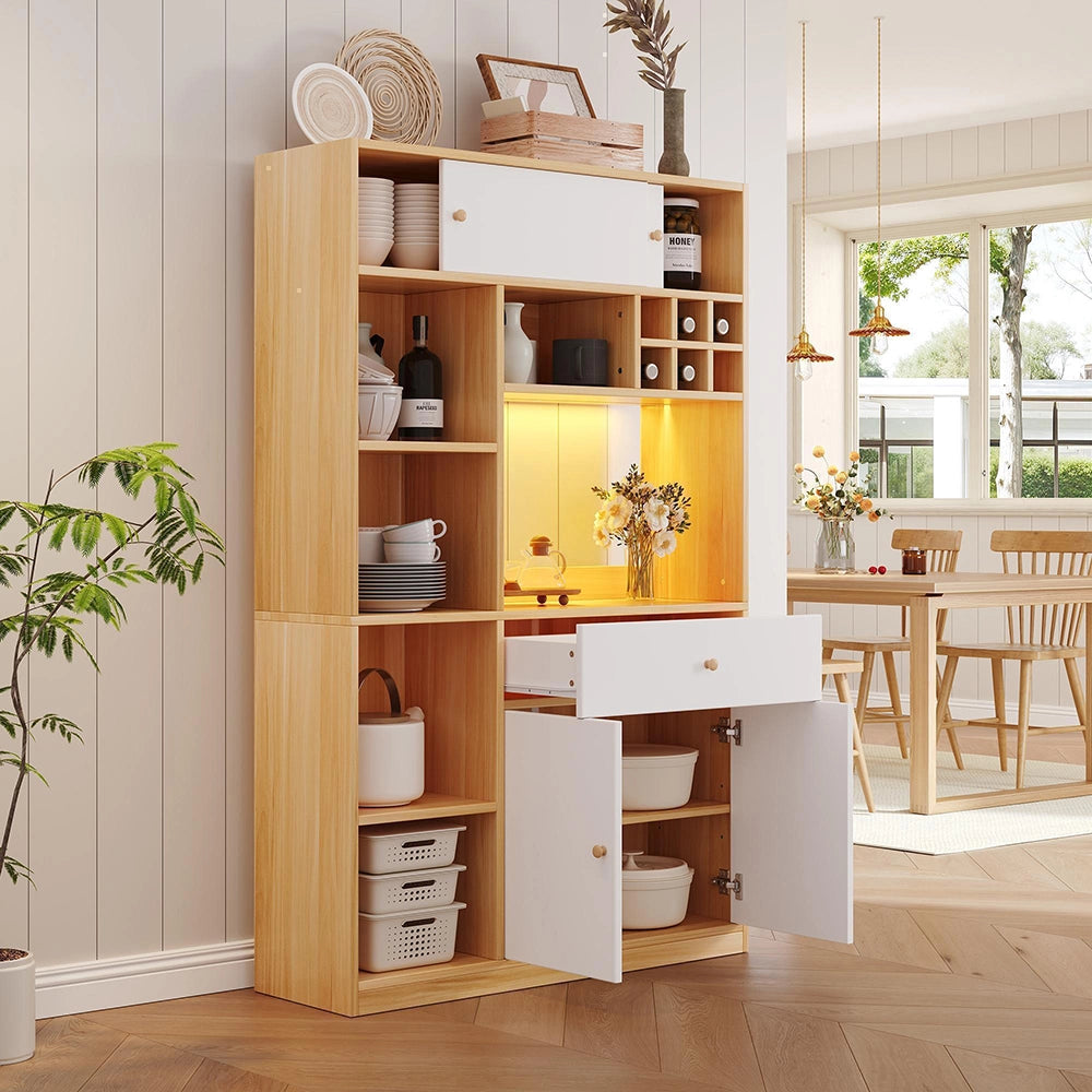 Mobile cucina LED - Xylo - 115x35x180cm 3 ante 1 cassetto