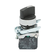 Selettore a 2 posizioni con blocco 1NO+1NC, 24V/10A, TB4-BD25 Breckner Germany