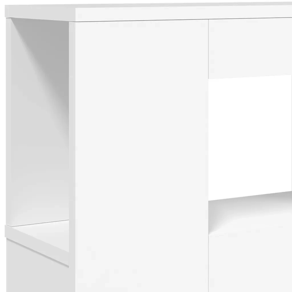 Testiera LED-Testata con Luci LED Bianca 200x18,5x103,5 cm Legno Multistrato