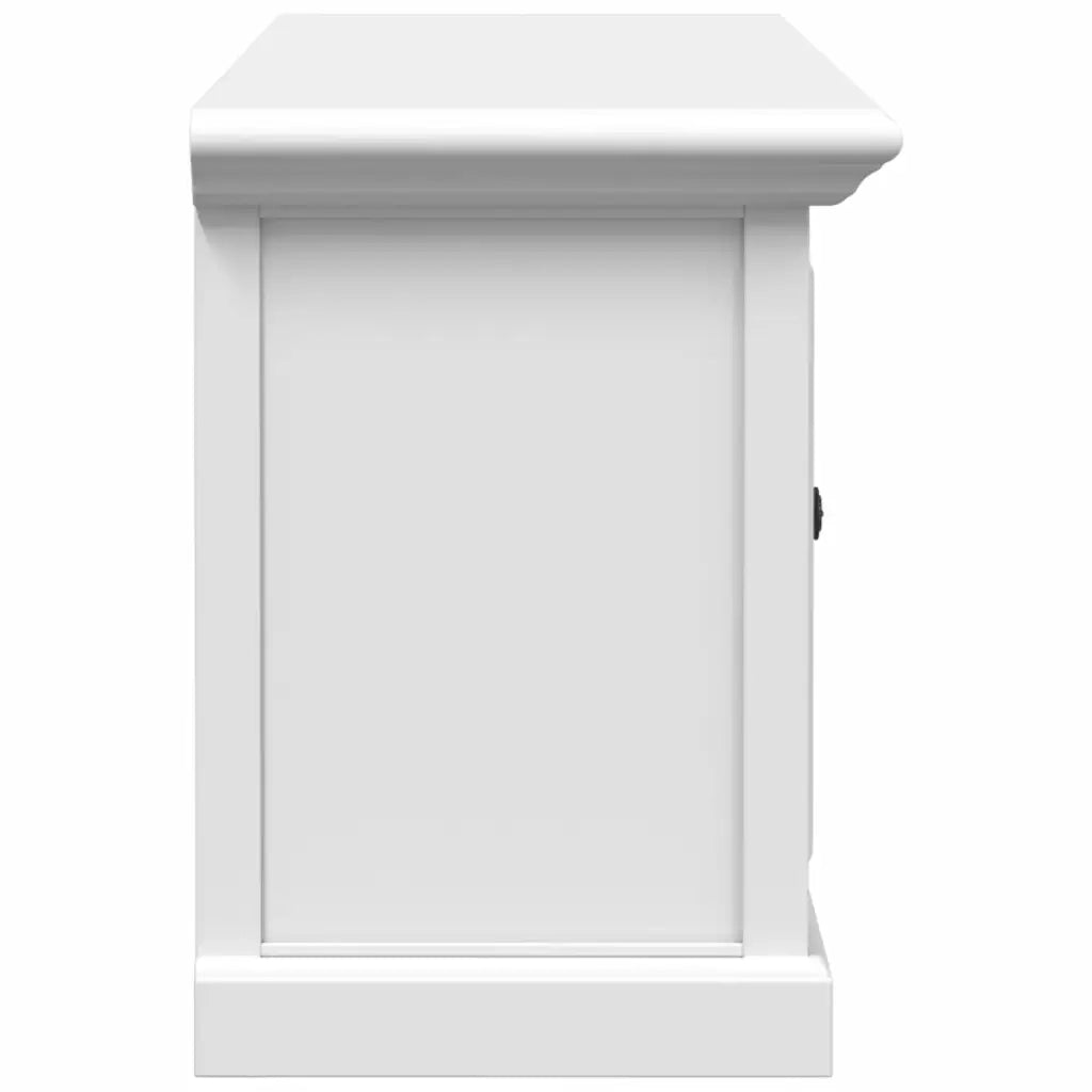 vidaXL Mobile Porta TV Bianco 110x30x41 cm in Legno Multistrato