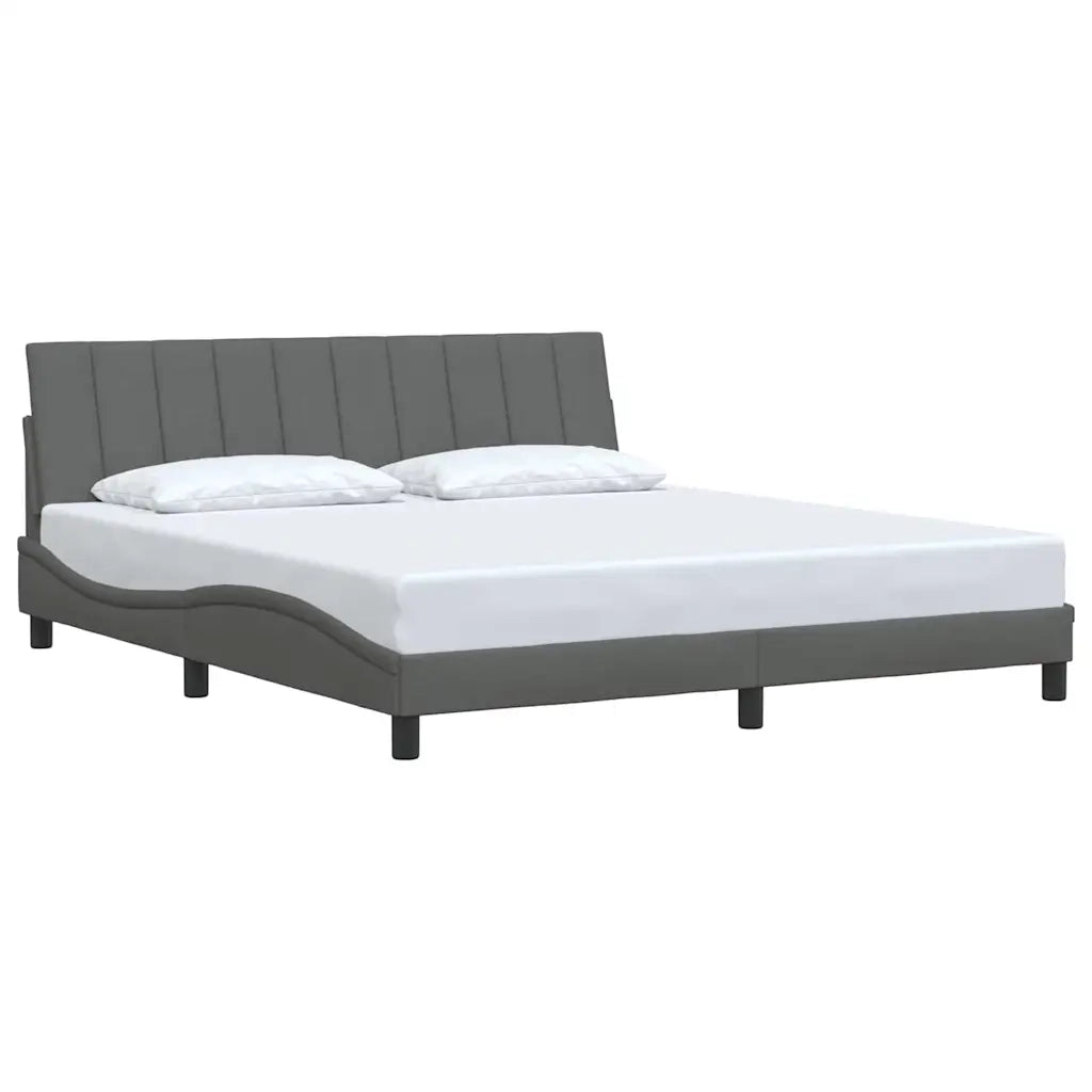 Giroletto senza Materasso Hanko Grigio Scuro 180x200 cm Tessuto 3310406