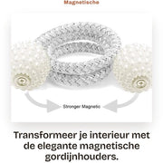 Gordijnhouders Magnetici Decorativi - Muurbevestimento - 2 Pezzi - Lunghezza Adattabile - Diametro del Bucato 3 cm