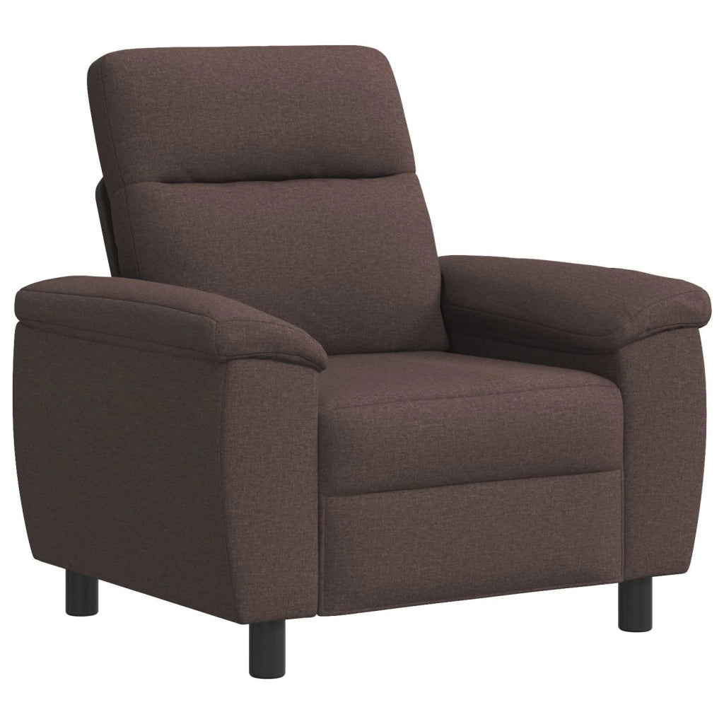 Set di divani 3 pcs Marrone Scuro Tessuto 3430670