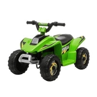 Quad Elettrico per Bambini con Batteria Ricaricabile 6V e Marcia Avanti e Indietro, 72x40x45.5 cm, Verde